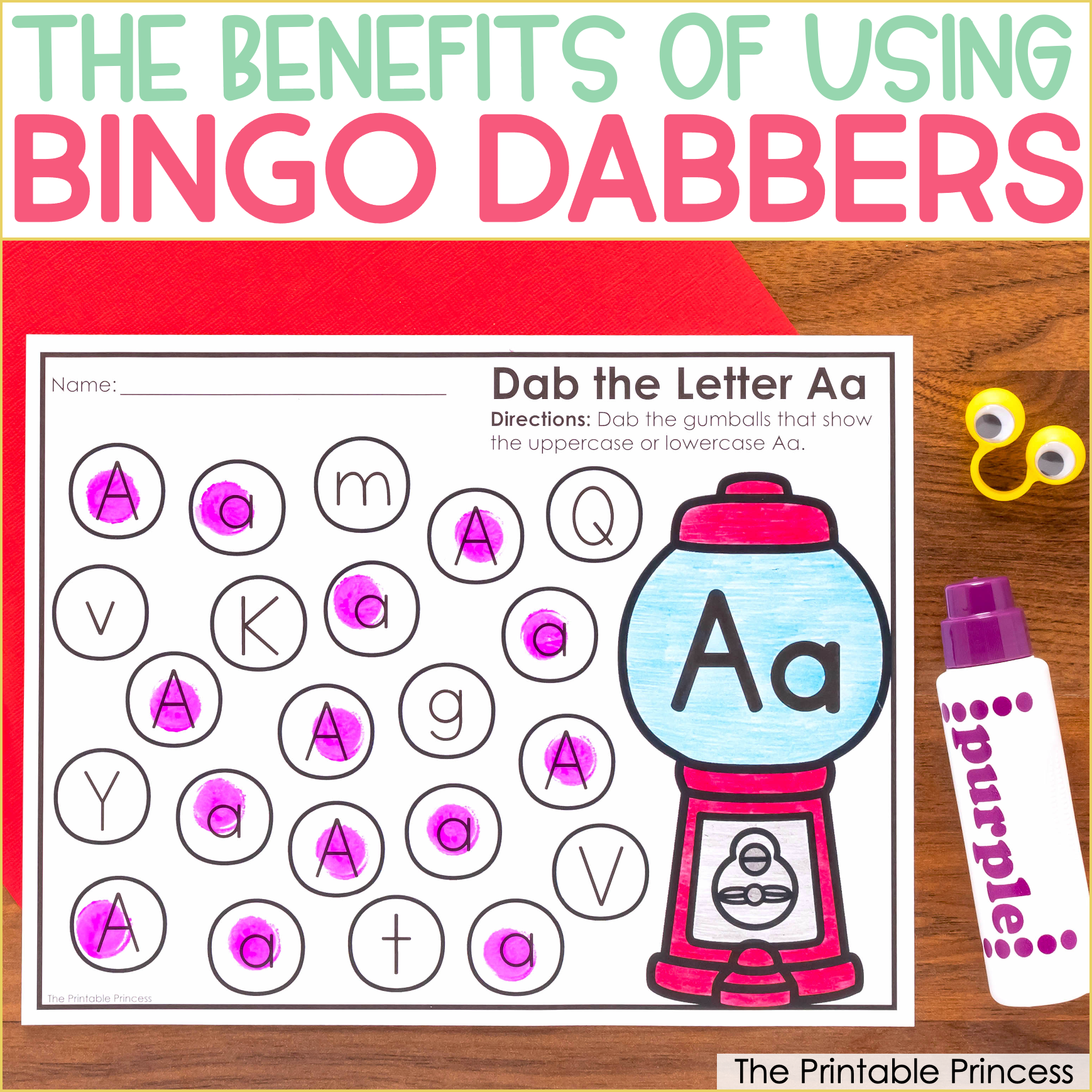 Free alphabet bingo dabber activity for kindergarten