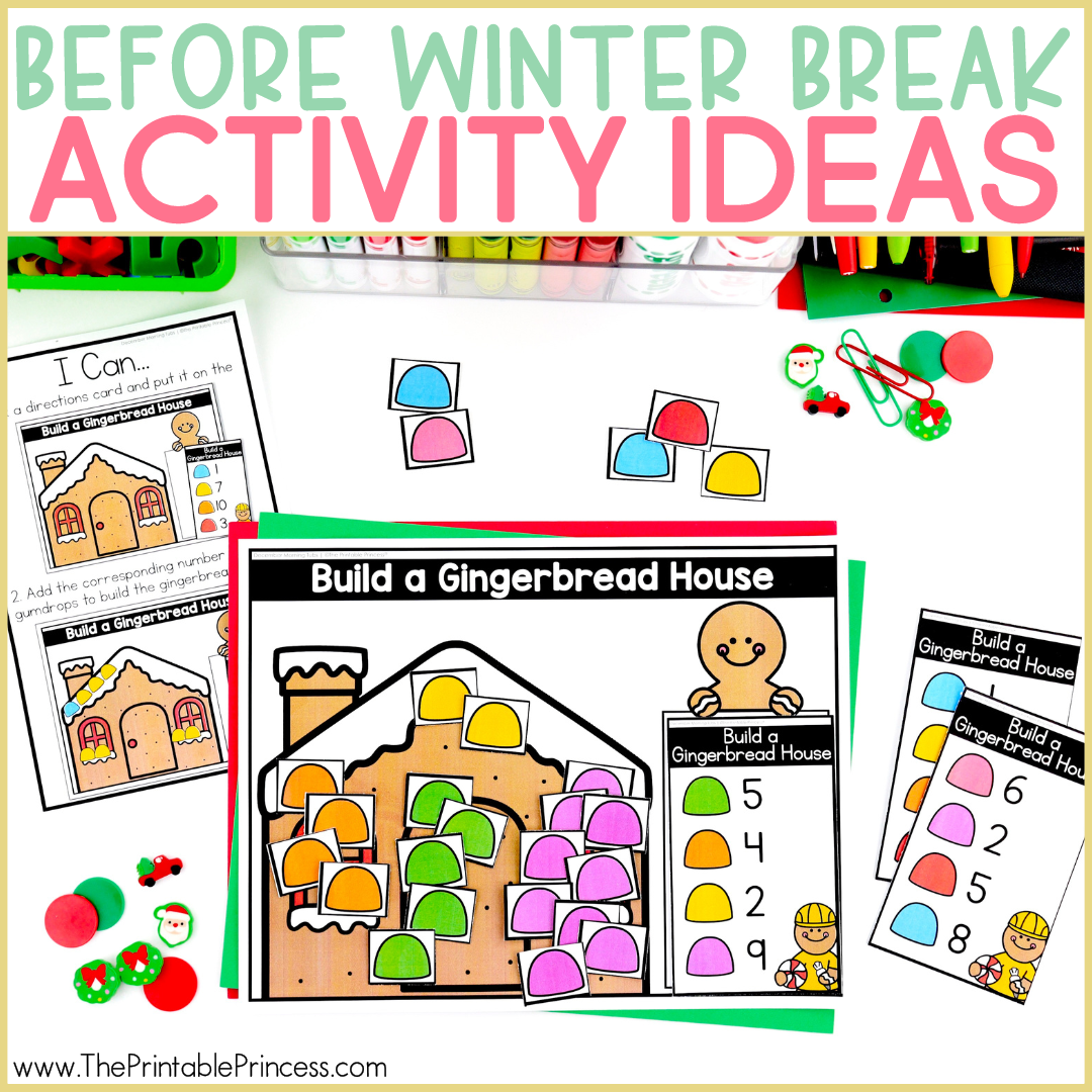 kindergarten activities for the week before winter break