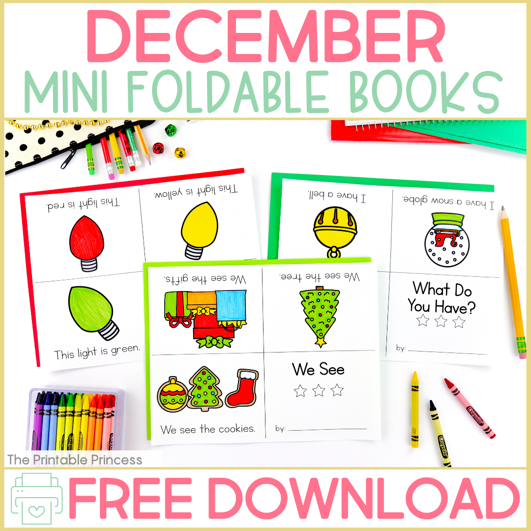 Free Christmas Sight Word Books