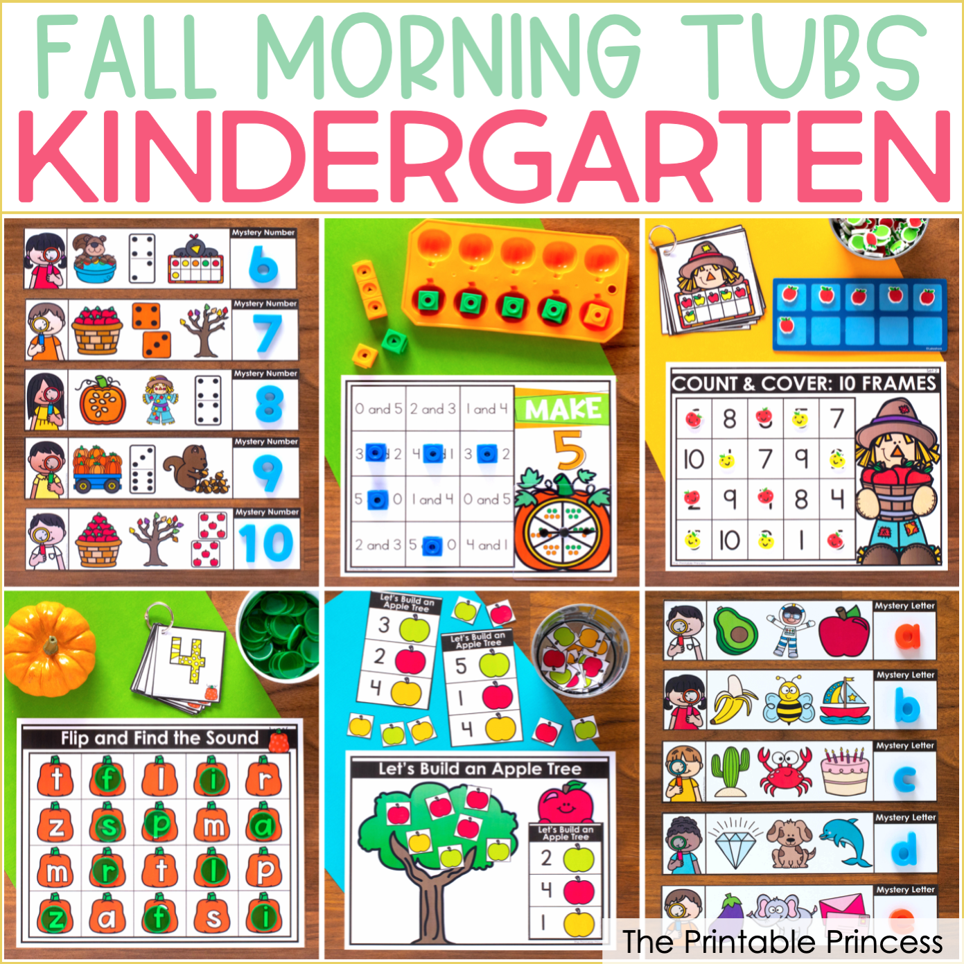 Fall Morning Tubs Printables by The Printable Princess