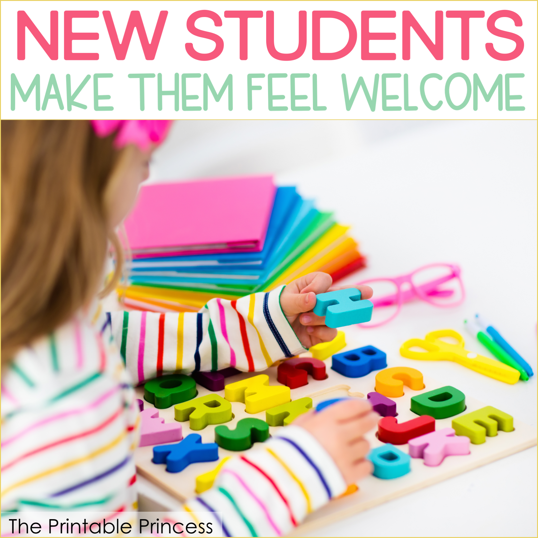 When a new student starts in the middle of the year, it can be a challenge for everyone, especially the new student! Being prepared and making new students feel welcome are the keys to a smooth transition. Here are 10 easy to implement ideas to help you prepare for a new student and making them feel like part of your classroom family.