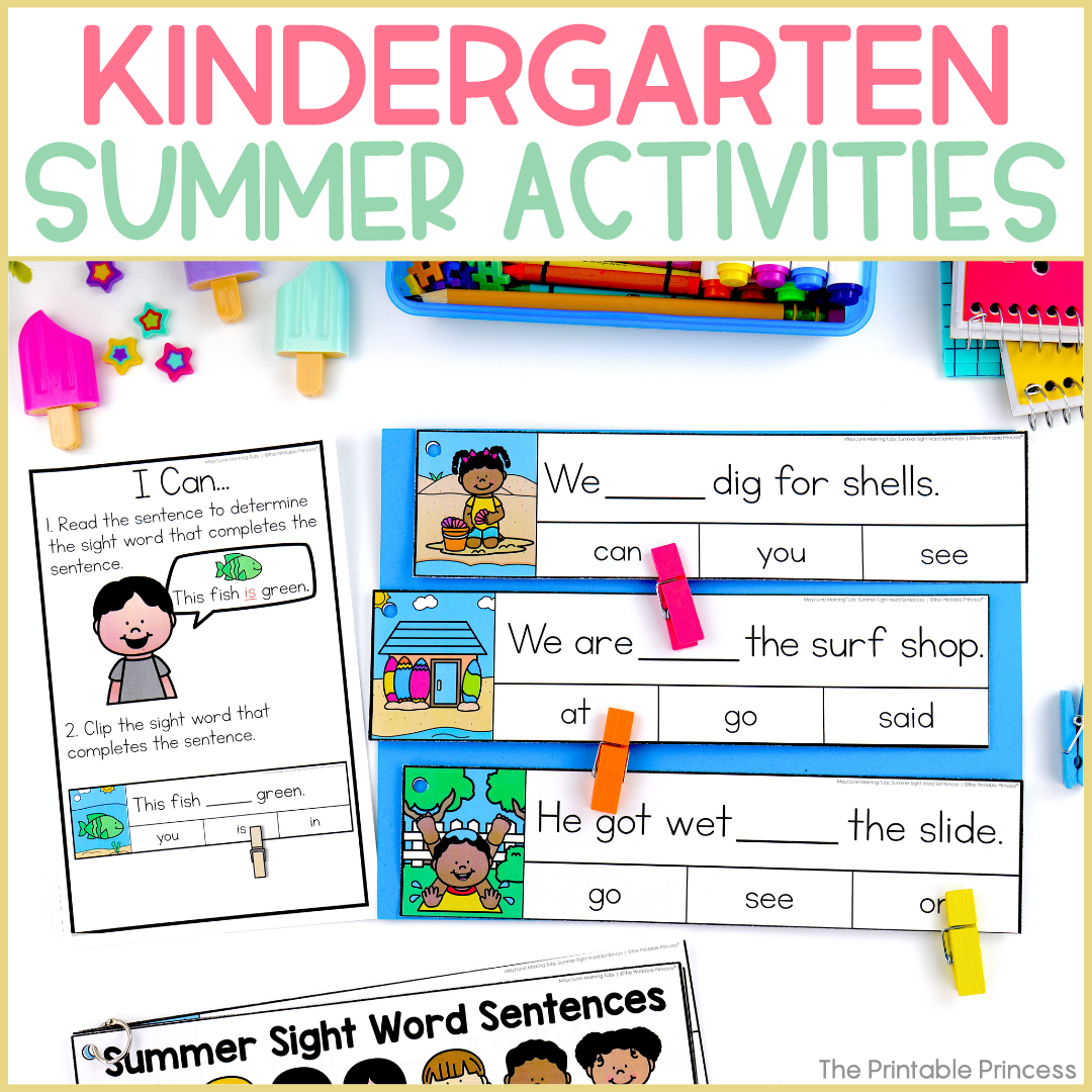 Hands-On Summer Activities for Kindergarten